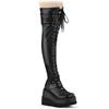 DemoniaCult - SHAKER325 Platform overknee Boots - Black Product image